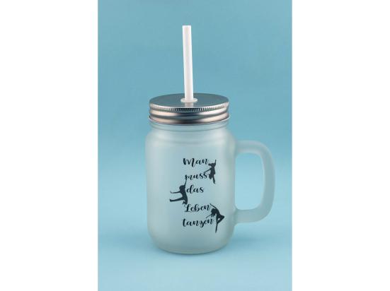 Trinkglas mit Röhrli