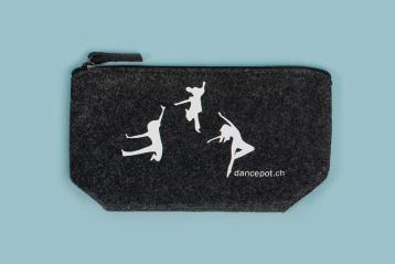 filztasche schwarz mit spruch